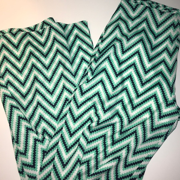 flowy formal ing chevron print pants - Picture 1 of 3